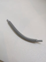 Leitung flexibel gerippt 8mm Enden 12L / 9.6cm neuhellgrau