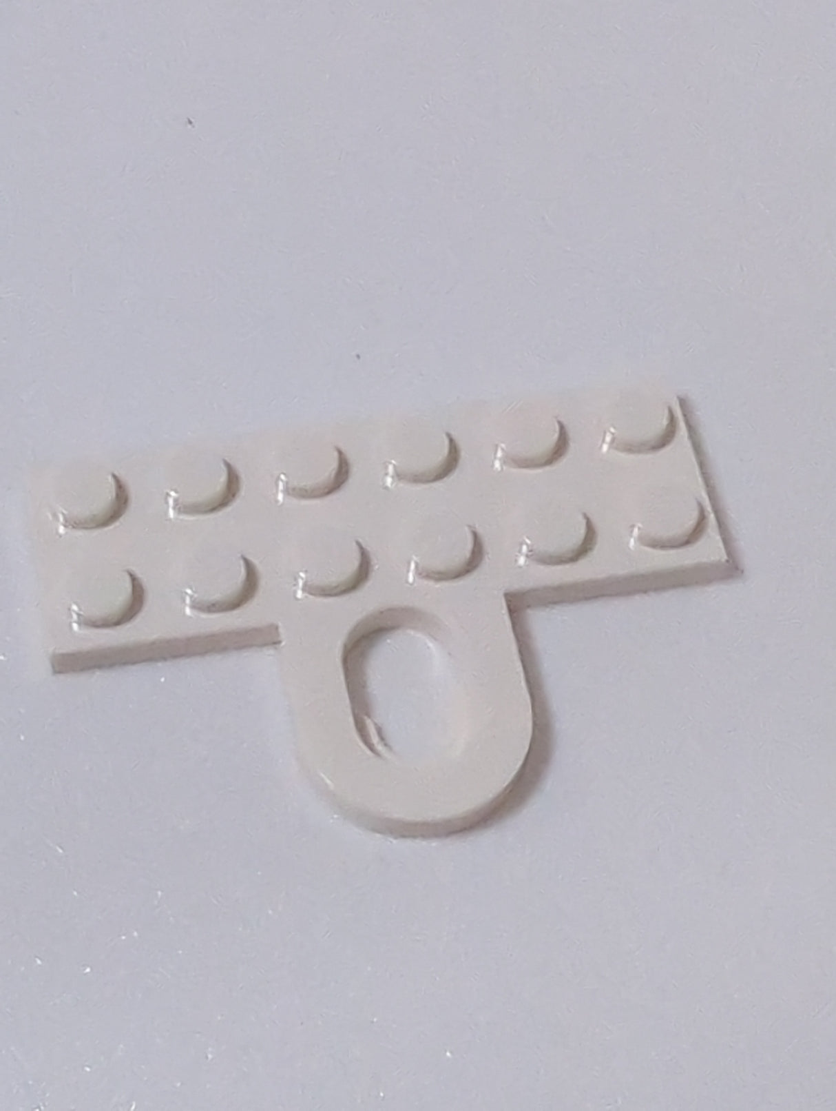NEU Plate, Modified 2 x 6 with Coupling, Female weiss white