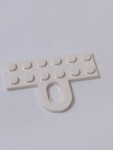 NEU Plate, Modified 2 x 6 with Coupling, Female weiss white