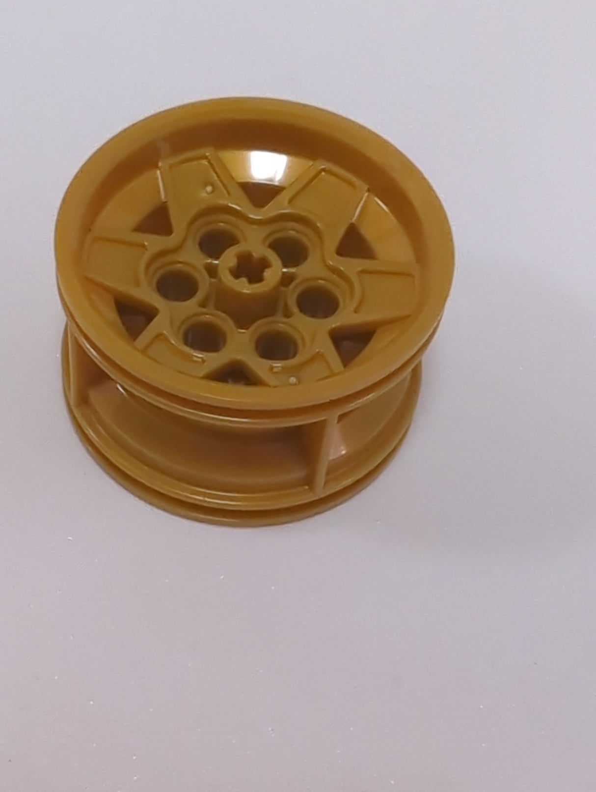 NEU Felge 43.2mm D. x 26mm Technik Racing klein, 6 Pinlöcher pearlgold