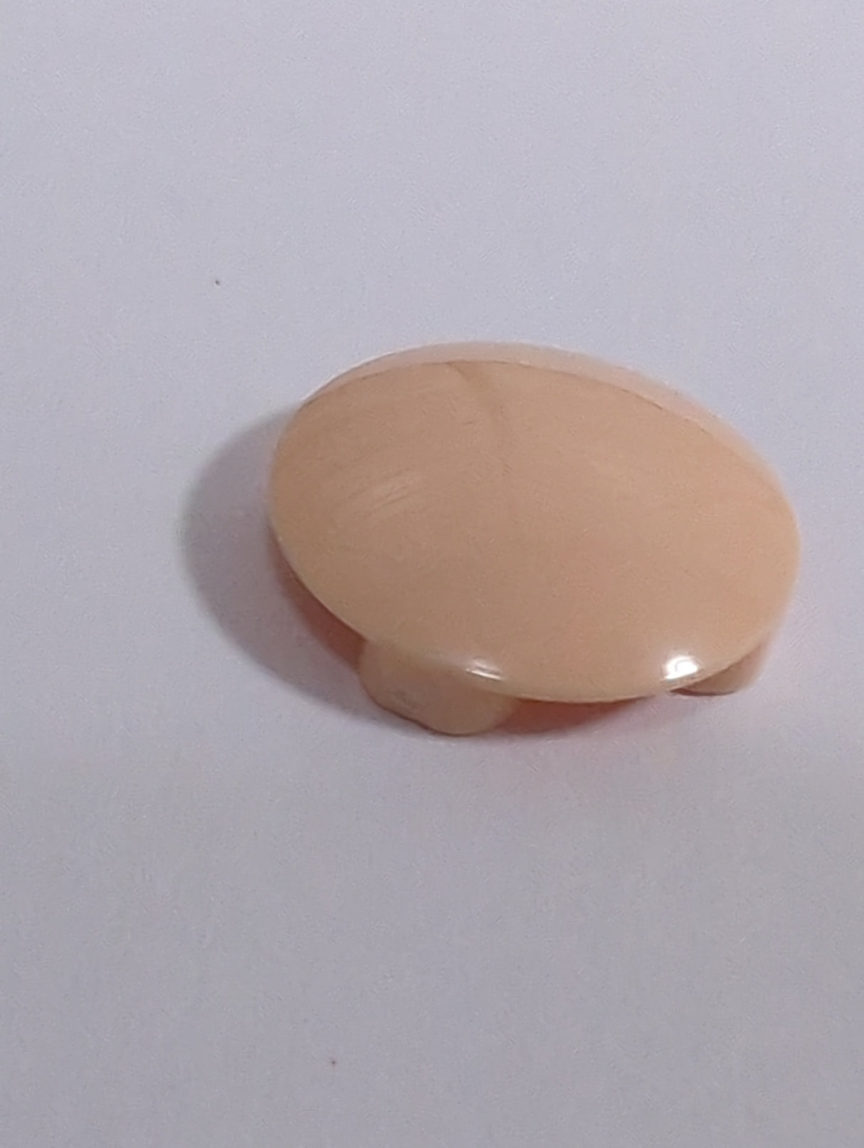 NEU Platte, rund 2 x 2 mit abgerundeter Unterseite (Bootsbolzen) hellnougat