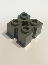 NEU Brick, Modified 2 x 2 with Grooves and Axle Hole neudunkelgrau dark bluish gray