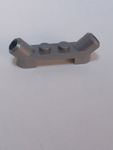 NEU Plate, Modified 1 x 4 with Angled Tubes pearlsilber flat silver