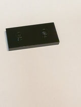 NEU Platte modifiziert 2 x 4 mit 2 Noppen (doppel Jumper) schwarz