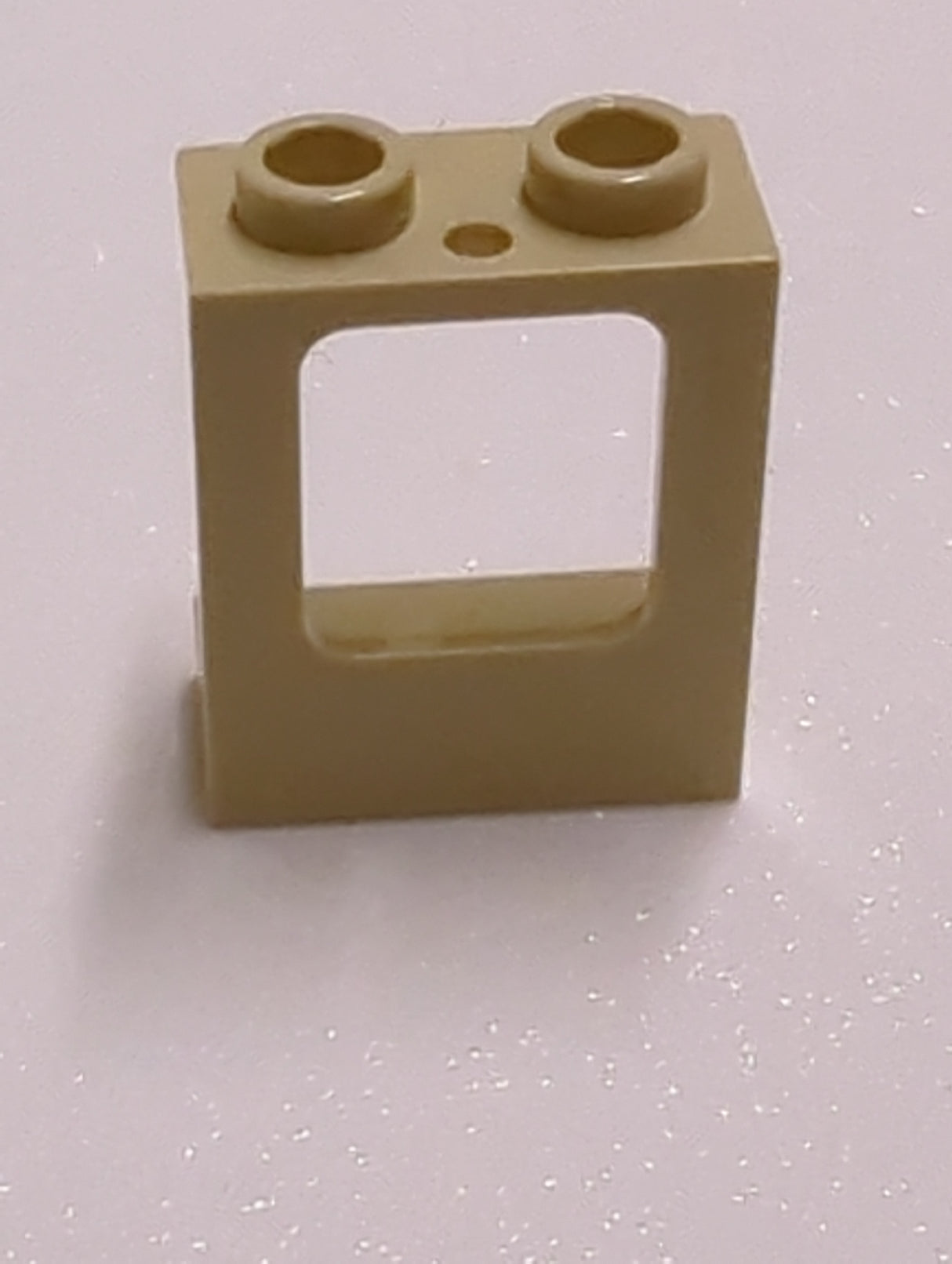 NEU Fenster 1 x 2 x 2 glatt, Loch oben und Unten für Glass beige