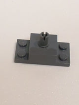 NEU Brick, Modified 2 x 2 with Top Pin and 1 x 2 Side Plates neudunkelgrau dark bluish gray