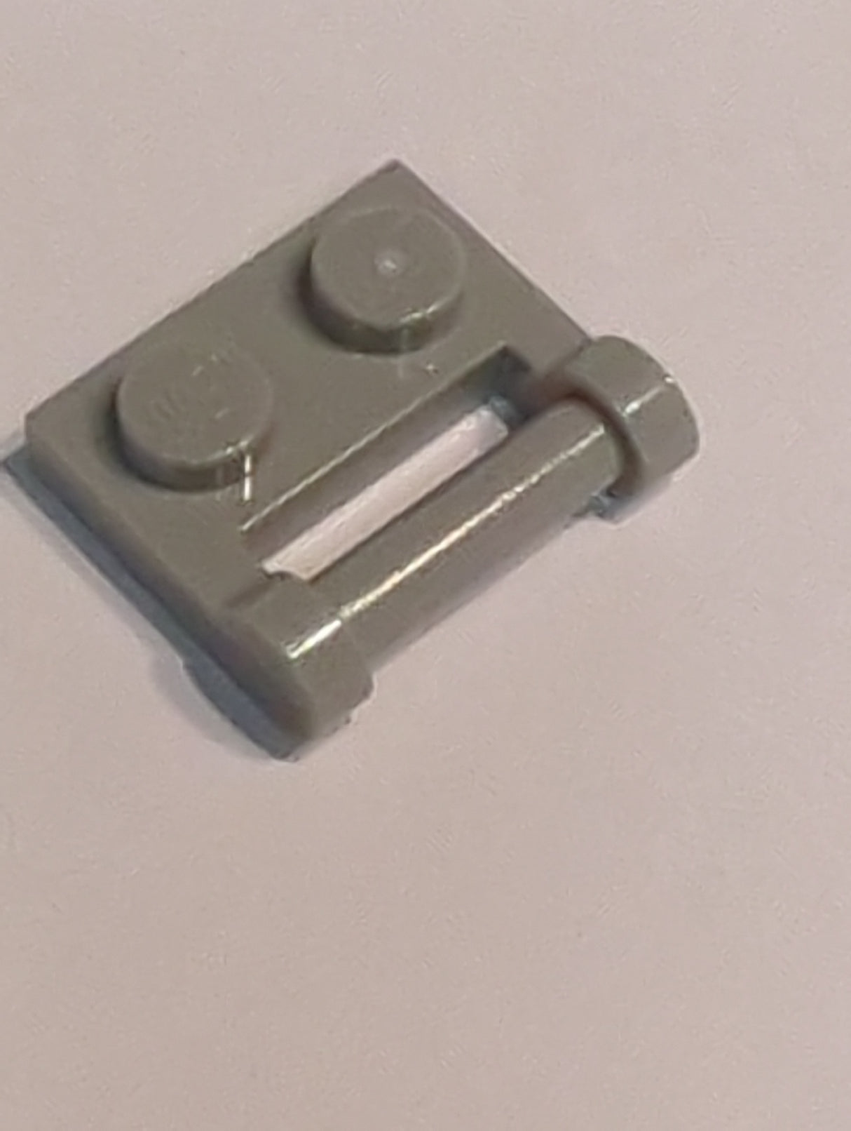 NEU Platte modifiziert 1 x 2 mit Griff auf der Seite neuhellgrau