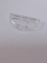 NEU Fliese, rund, 1 x 2, halb transparent weiß