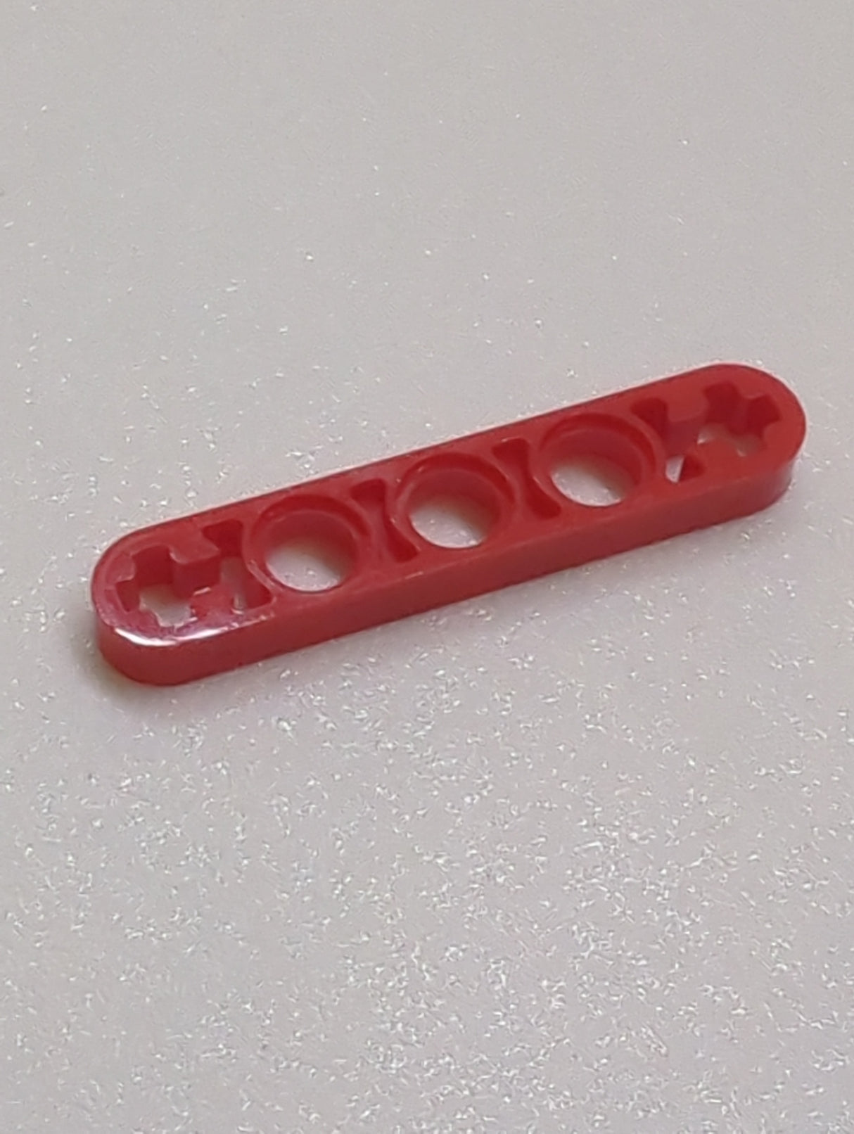 1x5 Technik Liftarm flach mit Kreuzloch rot