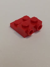 NEU Platte, modifiziert 2 x 2 x 2/3 mit 2 Noppen an der Seite rot