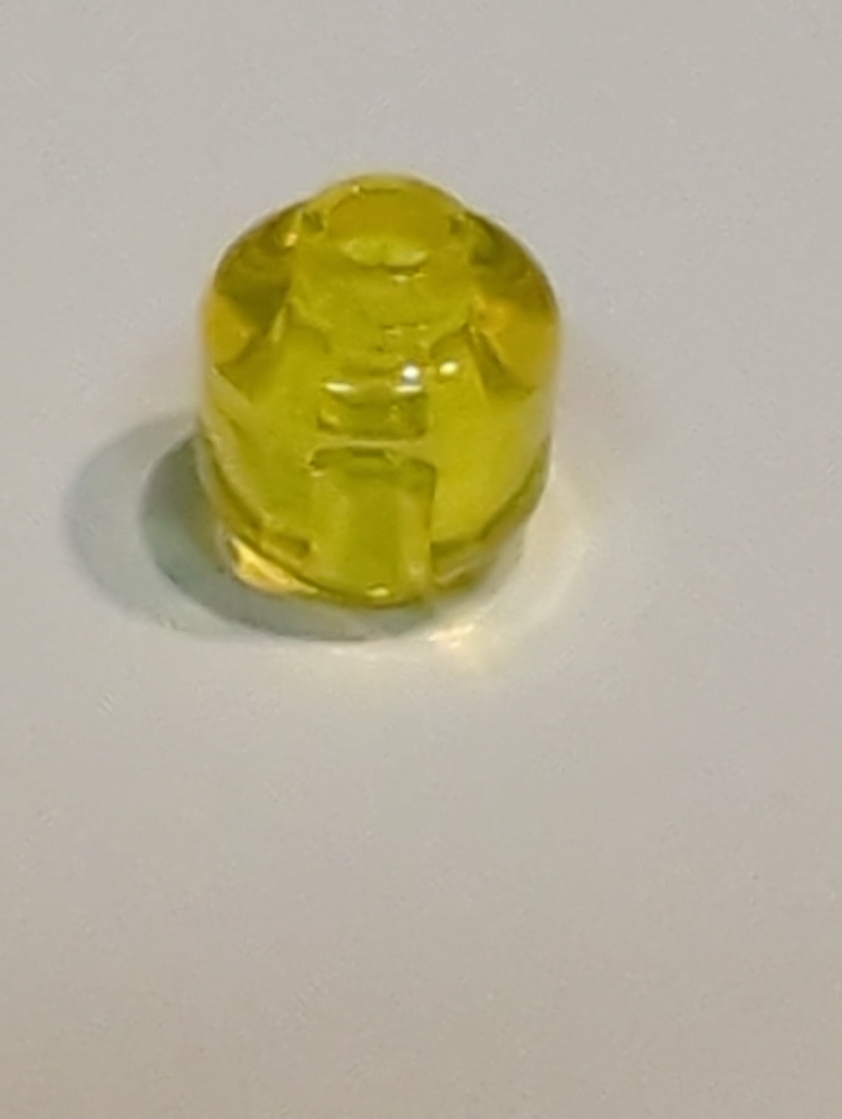 NEU Minifigur, Kopf (Plain)  transparent gelb