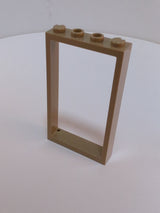 NEU Door, Frame 1 x 4 x 6 with 2 Holes on Top and Bottom dunkelbeige dark tan