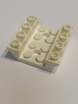 NEU Slope, Inverted 45 4 x 4 Double with 2 Holes weiss white