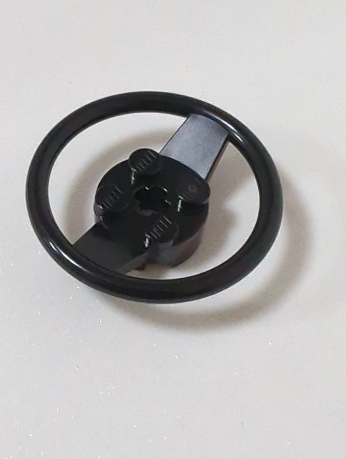 NEU Vehicle, Steering Wheel with 2 x 2 Center and Axle Hole schwarz black
