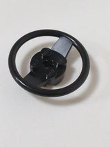 NEU Vehicle, Steering Wheel with 2 x 2 Center and Axle Hole schwarz black