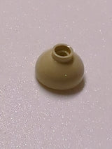 NEU Stein, rund 2 x 2 Kuppel Unterseite beige