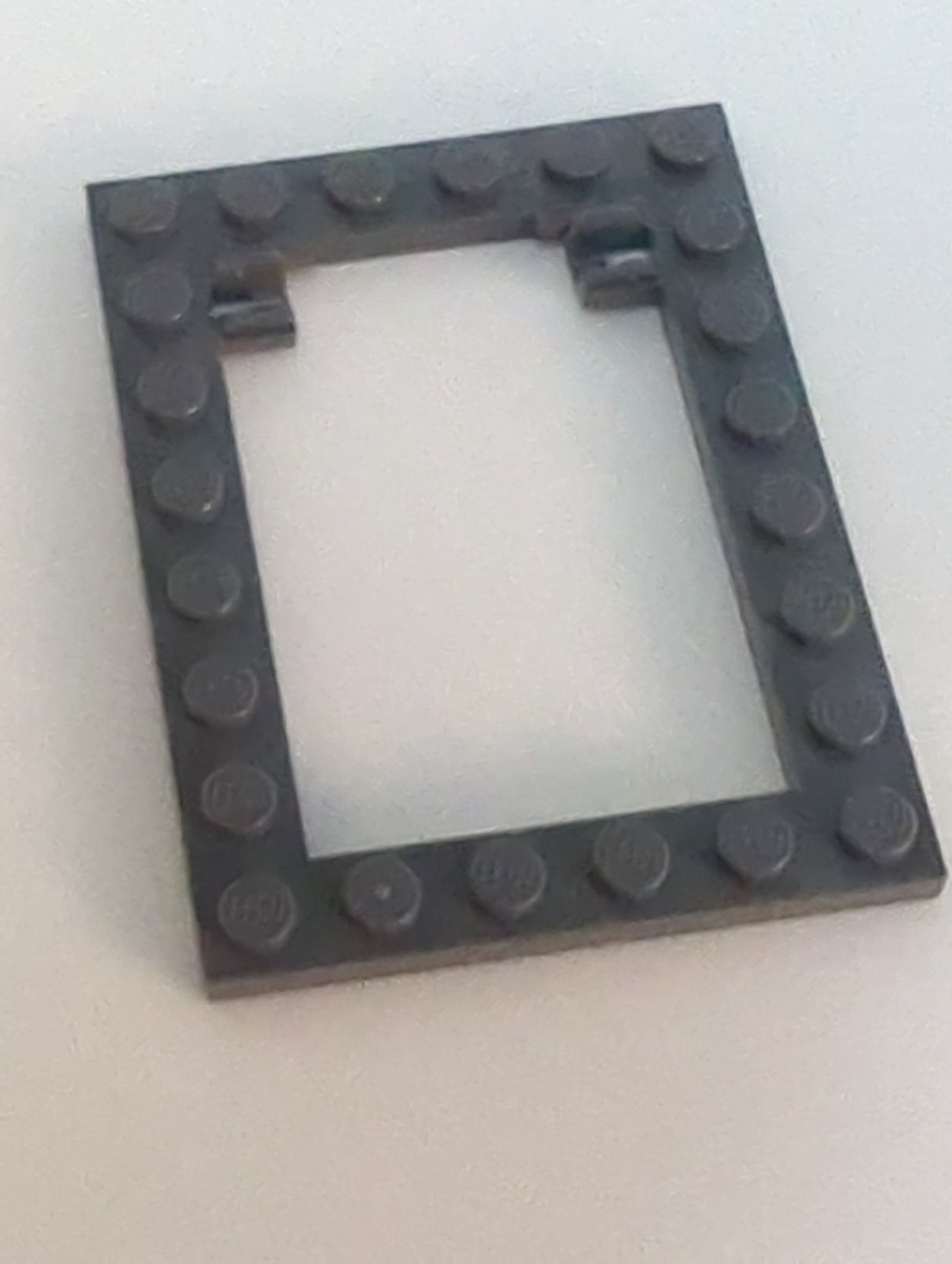 NEU Plate, Modified 6 x 8 Trap Door Frame Horizontal (Long Pin Holders) neudunkelgrau dark bluish gray