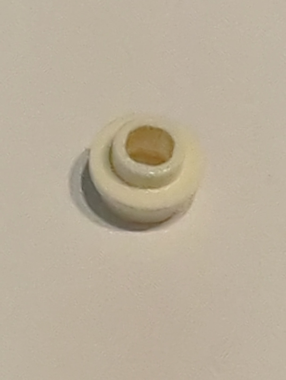 NEU Plate, Round 1 x 1 with Open Stud weiss white