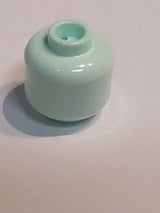 NEU Minifigur, Kopf (Plain) aqua (hell)