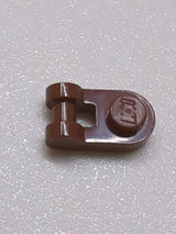 Platte, Rund 1 x 1 mit Stangenhalter neubraun