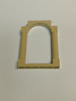 NEU Door, Frame 1 x 6 x 7 Arched with Notches and Rounded Pillars beige tan