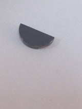 NEU Fliese, rund, 1 x 2, halb neudunkelgrau