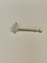 NEU Minifigure, Utensil Wand with Molded Trans-Clear Stud Pattern weiß