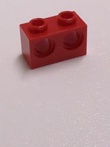 NEU Technic, Brick 1 x 2 with Holes rot red