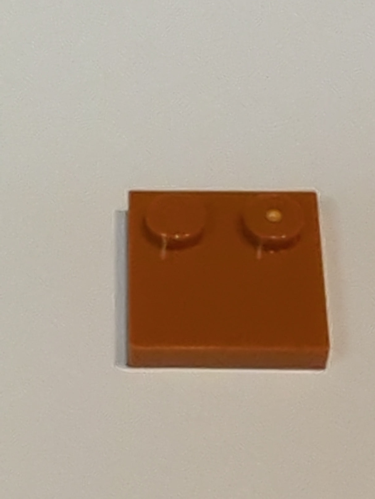 NEU Fliese, Modifiziert 2 x 2 mit Noppen am Rand dunkelorange