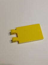 NEU Tile, Modified 2 x 3 with 2 Open O Clips gelb