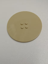 NEU Fliese, rund 8 x 8 mit 4 Noppen in der Mitte beige