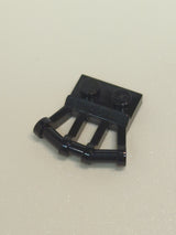 NEU Plate, Modified 1 x 2 with Angled Bar Handles on Side schwarz black