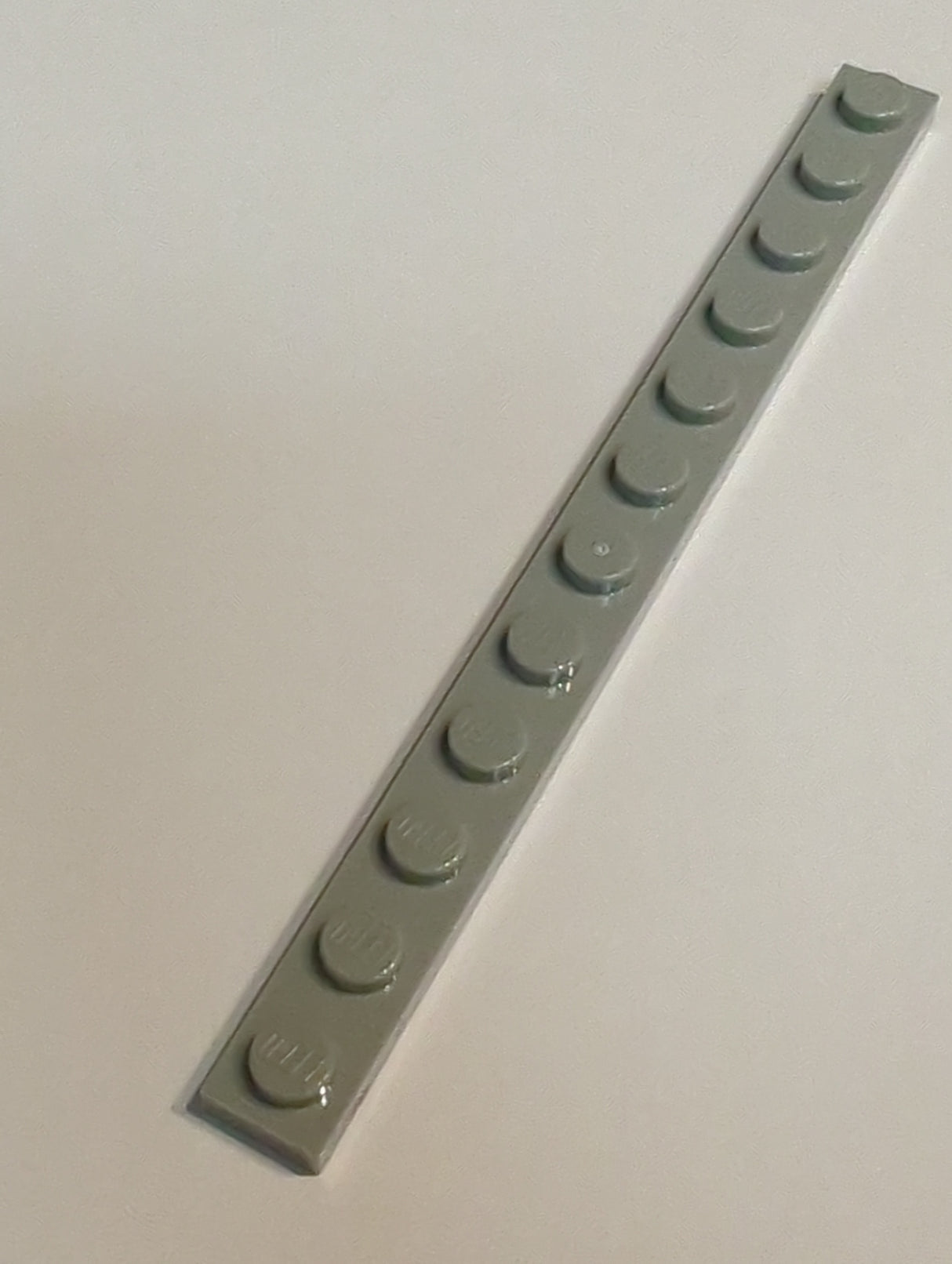 NEU Plate 1 x 12 neuhellgrau light bluish gray