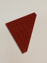 NEU Wedge, Plate 8 x 8 Cut Corner dunkelrot dark red