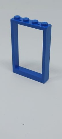 1x4x5 Fenster mit soliden Noppen blau blue