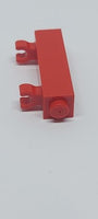 1x1x3 modifizierter Stein / Pfahl mit 2 Clips vertikal Shutter geschlossene Noppe rot