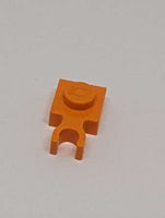 1x1 Platte mit U-Clip dünn vertikal orange orange