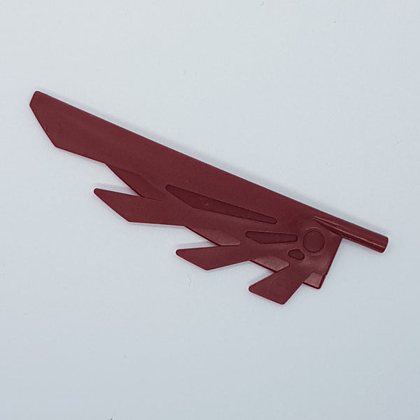9L Flügel mit stilisierten Federn dunkelrot dark red