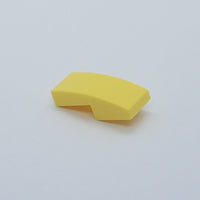 1x2 Halbbogenstein keine Noppen hellgelb bright light yellow