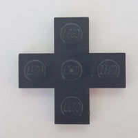 3x3 Platte Kreuz schwarz black