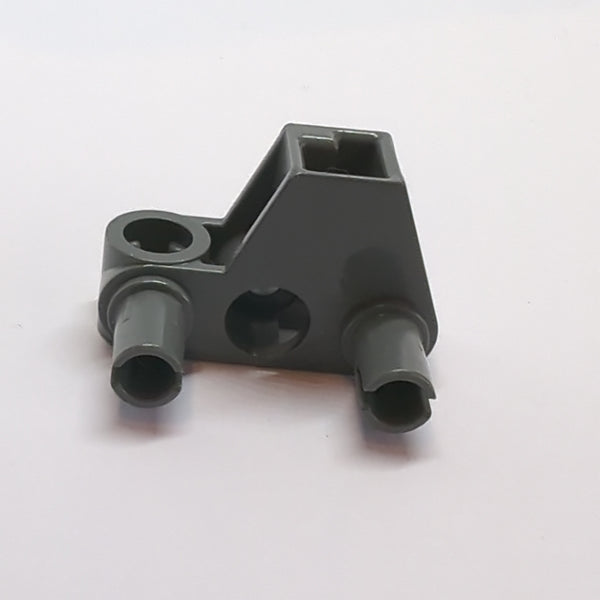 Bionicle 1x3x2 Rhotuka Connector Block mit 2 Pins und Achsloch neudunkelgrau dark bluish gray