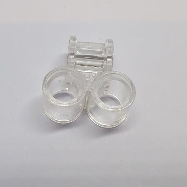 Pin- Achsverbinder senkrecht doppelt transparent weiß trans clear