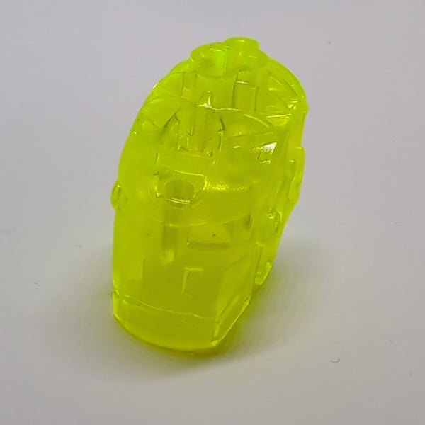Bionicle Kopf Connector Block (Glatorian) transparent neongrün trans neon green
