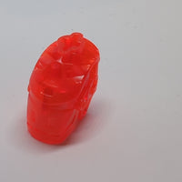 Bionicle Kopf Connector Block (Glatorian) transparent neonorange trans neon orange