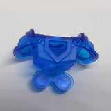 Minifigur Brustplatte mit Schulter Pads, Pentagonal Cutout und 4 Noppen on Back transparent dunkelblau trans dark blue