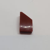 2x1 Fliese gebogen Keil rechts dunkelrot dark red