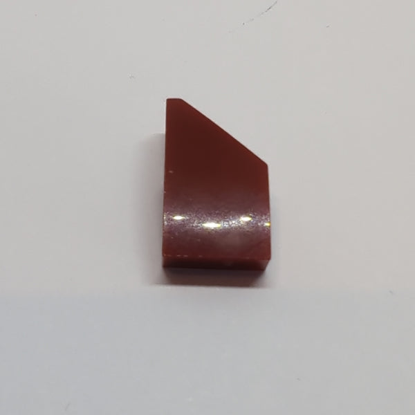 2x1 Fliese gebogen Keil rechts dunkelrot dark red