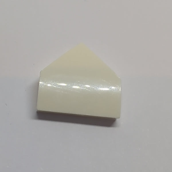 2x2 Bogenstein Pointed with Stud Notches weiß white