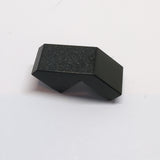 1x2 Halbbogenstein mit Kante ohne Noppen schwarz black