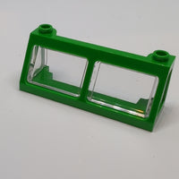 2x6x2 Zug Fenster Windschutzscheibe  (13756 / 13760) mit Scheibe transparent weiss, grün green